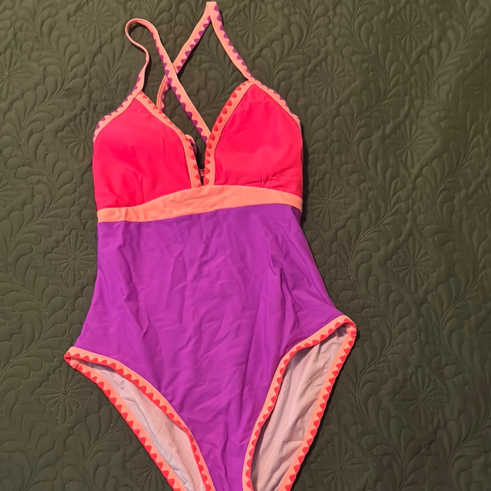 Vibrant popvil Pink and Purple Swimsuit